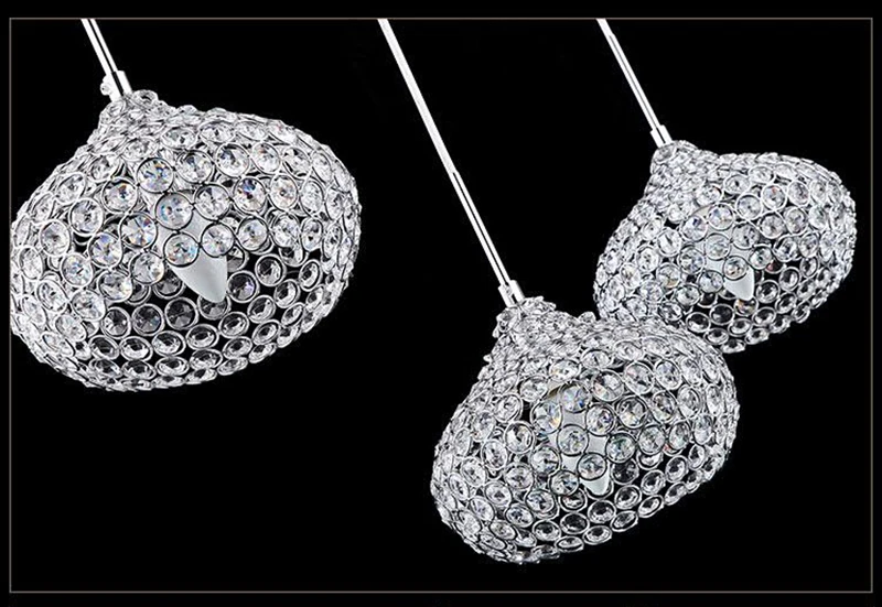 Сид Железный Кристалл K9 18 см Простой Современный Ресторан Подвесные Светильники