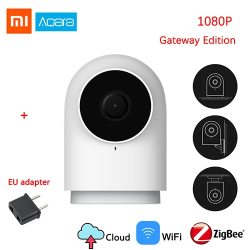 Aqara Camera Xiaomi Aqara комплекты умного дома шлюз концентратор двери окна сенсор человеческого тела беспроводной переключатель влажности Датчик воды для Apple домашний комплект - Цвет: Aqara Camera