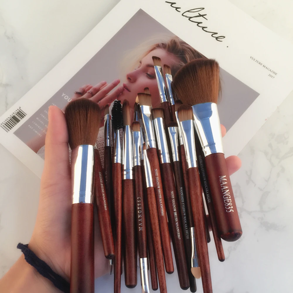 Набор кистей для макияжа 22 шт. хайлайтер тени глаз пудра контурный консилер