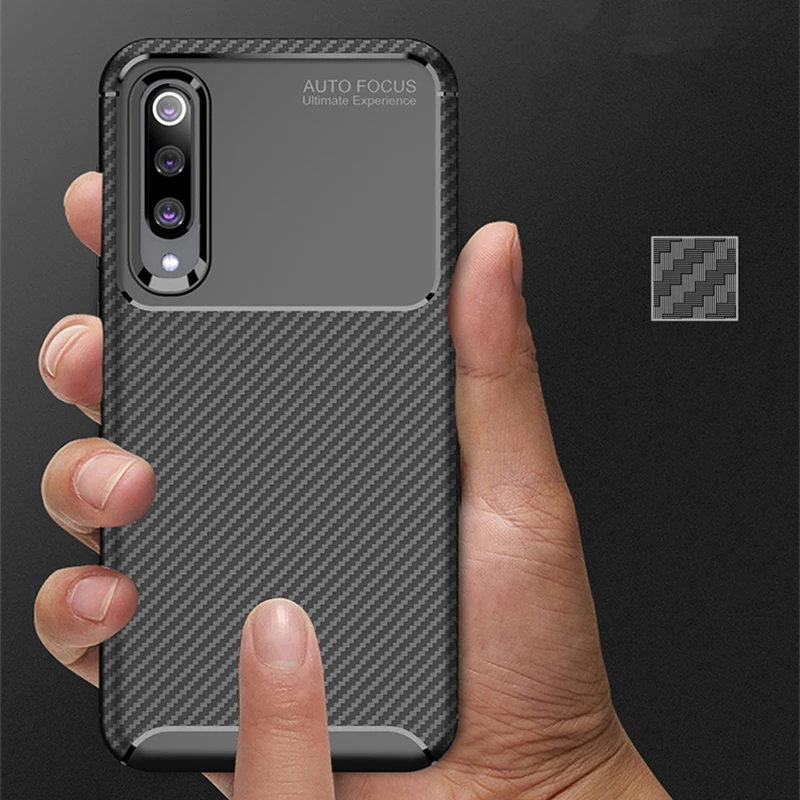 Чехол из углеродного волокна для Xiaomi Mi 9 SE Mi9 Mi9SE роскошный тонкий прочный защитный