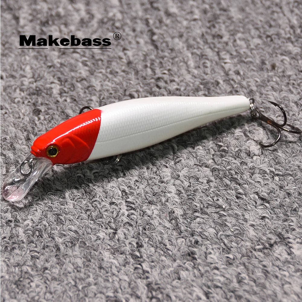Makebass 3.94in/0.53oz Minnow Plug Fishing Lures Floating Hard Baits Swimbaits Fishing Tackle Tool for Trout Walleye Pike etc