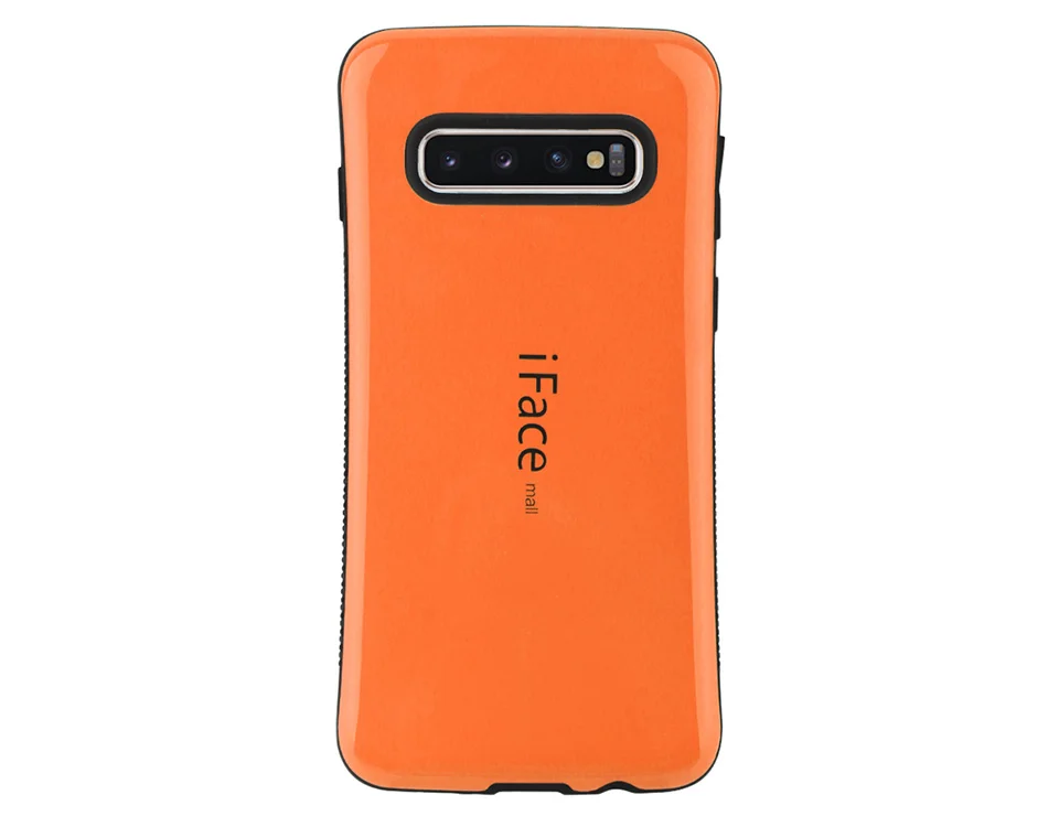 Оранжевый Противоударный чехол для samsung Galaxy S10 S9 S8 Plus S10e 5G чехол Iface Mall полная защита чехол для samsung Galaxy Note 9 8 чехол - Цвет: Оранжевый