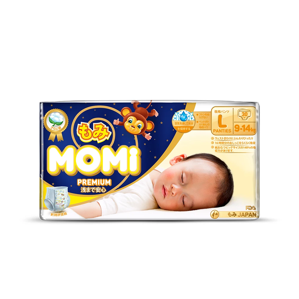 Premium Night подгузники трусики MOMI L( 9 14 кг) 30 шт.|Одноразовые - Цена: 1 049,00 руб.