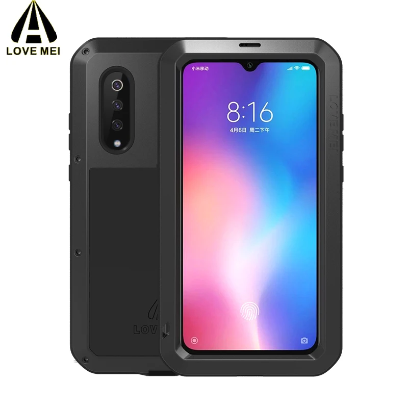 LOVE MEI для Xiaomi mi 9 чехол Gorilla glass Life водонепроницаемый противоударный металлический полный защитный чехол для Xiaome mi 9 чехол для телефона