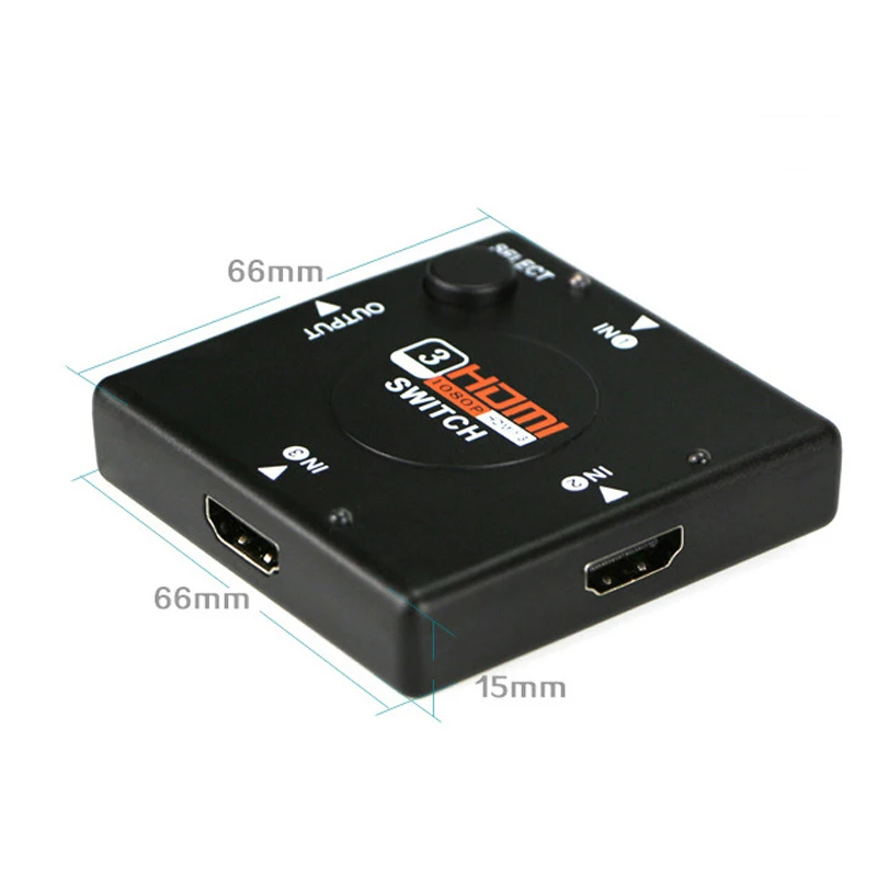 Мини-разветвитель HDMI 3 порта v 1080 Full HD разделитель Vedio P усилитель для Xbox 360 DVD PS3 |