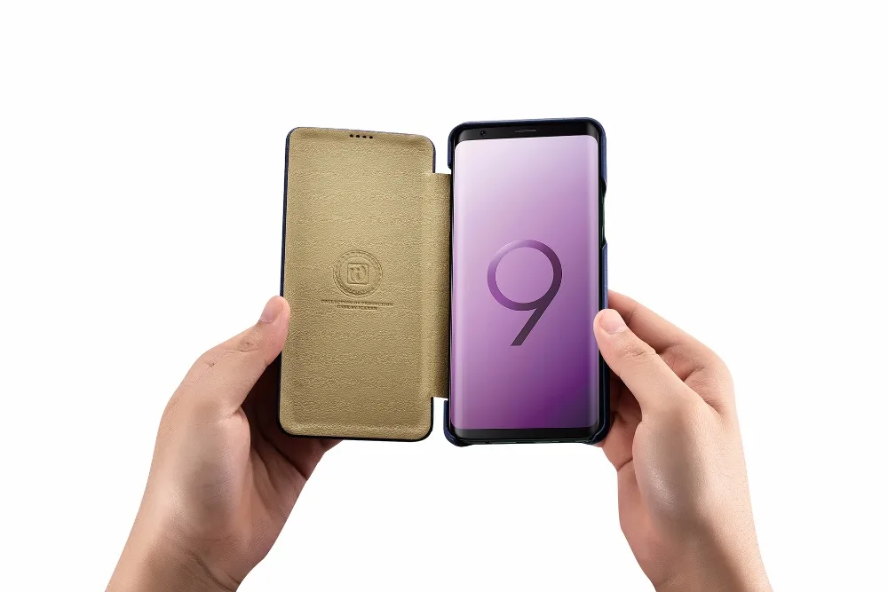 Новинка, 3 цвета, для samsung GALAXY S9,, icarer, бренд класса люкс, натуральная коровья кожа, натуральная кожа, изогнутый чехол, S9 Plus, чехол для телефона