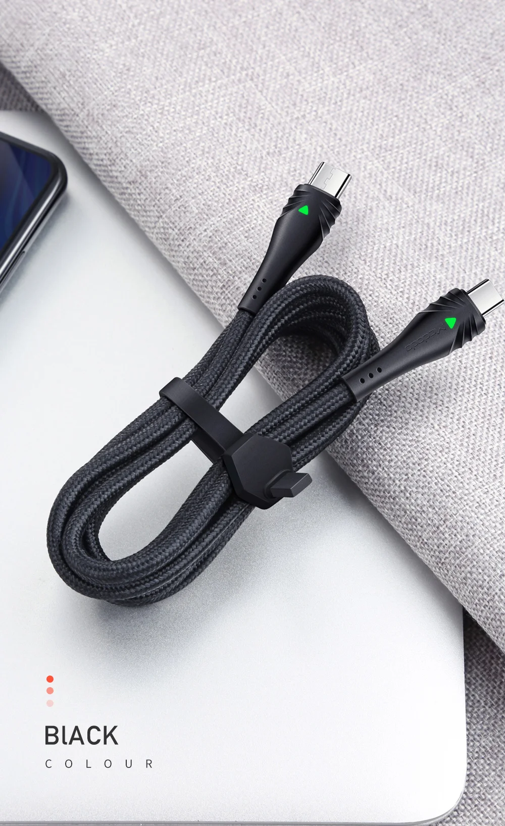 Mcdodo 60 Вт PD usb type C к USB C кабель для передачи данных для samsung S9 huawei Xiaomi ноутбук macbook Pro Телефон быстрая зарядка QC4.0 шнур