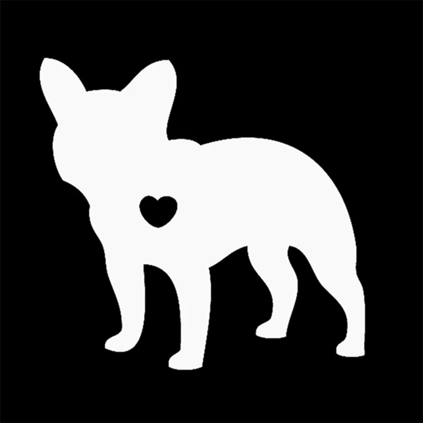 12x12 см I Love My French Bulldog Animal черный/белый стикер на машину с собакой