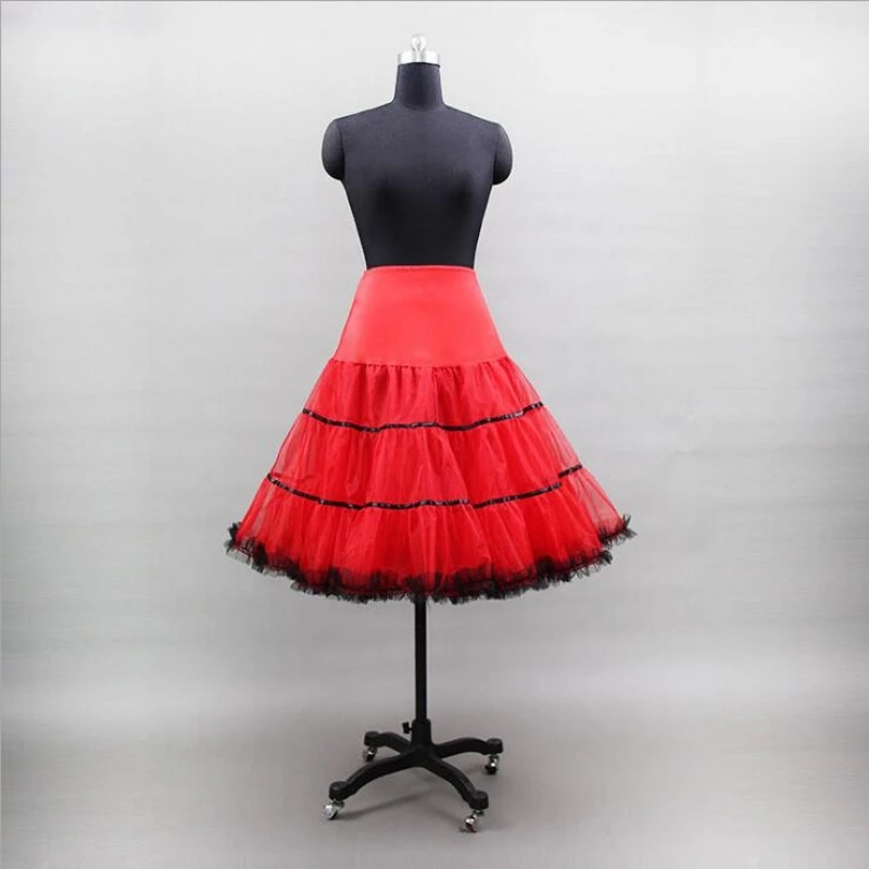 Crinoline Tulle Petticoat Short Woman Red Black Girl Skirt Underskirt Kinderen Jupon | Свадьбы и торжества