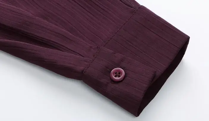 Женская шифоновая блузка с длинным рукавом | одежда