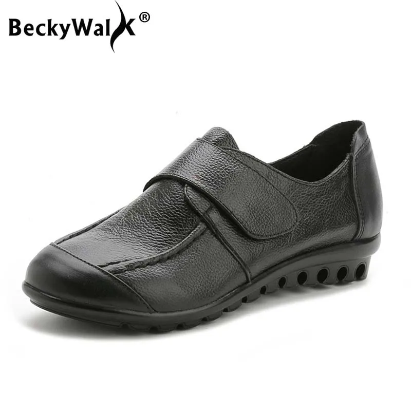 Мокасины BeckyWalk женские из натуральной коровьей кожи плюшевые теплые лоферы