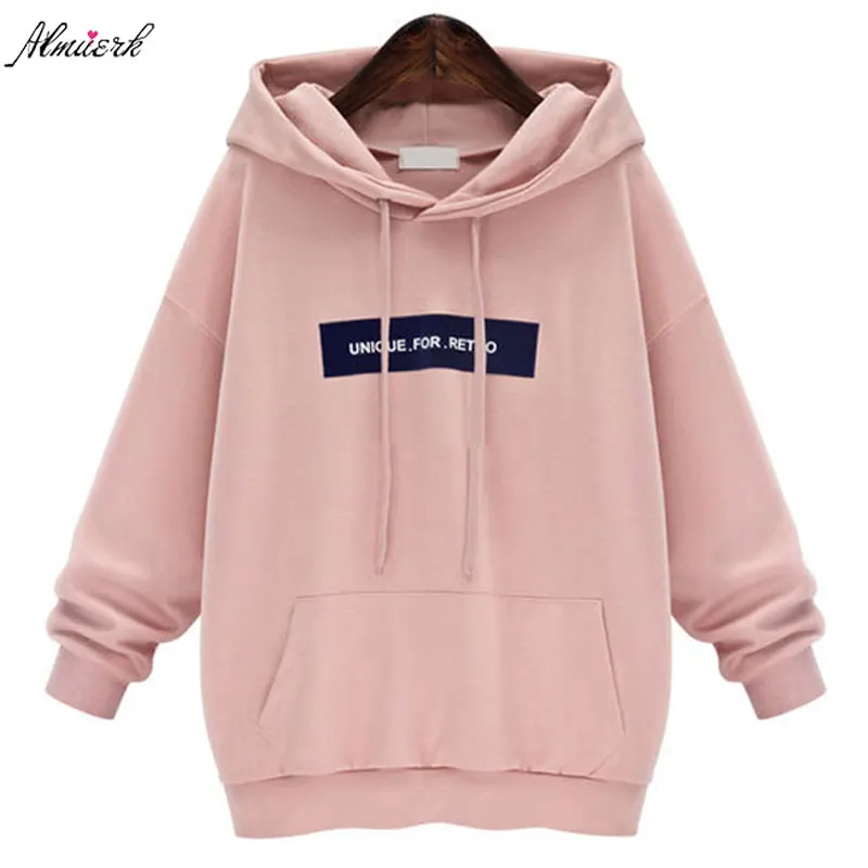 2017 Новый осенний и зимний женский Свободный свитшот с капюшоном толстый свитер