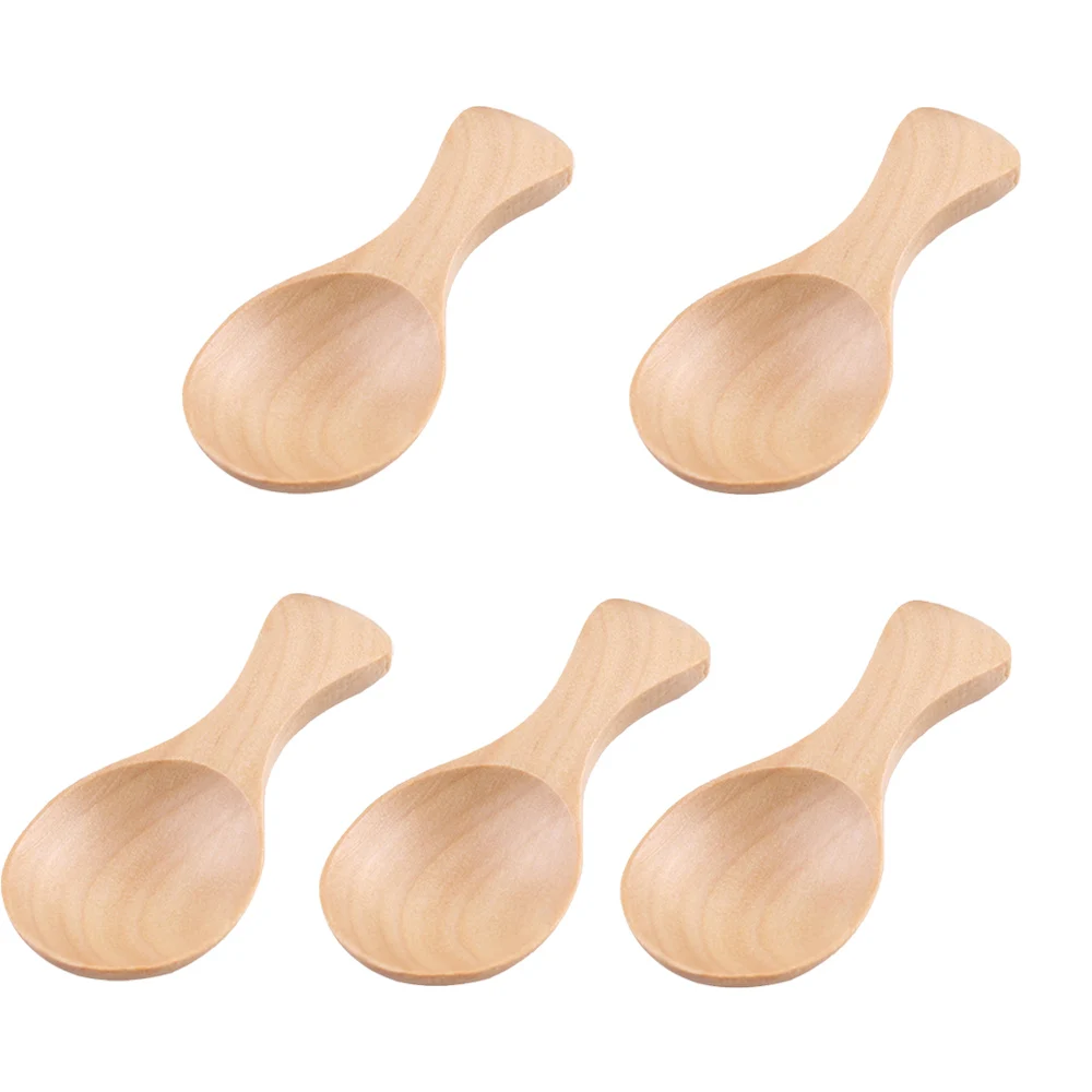 5 шт. Экологичные многоразовые деревянные ложки кухонная ложка для специй сахара