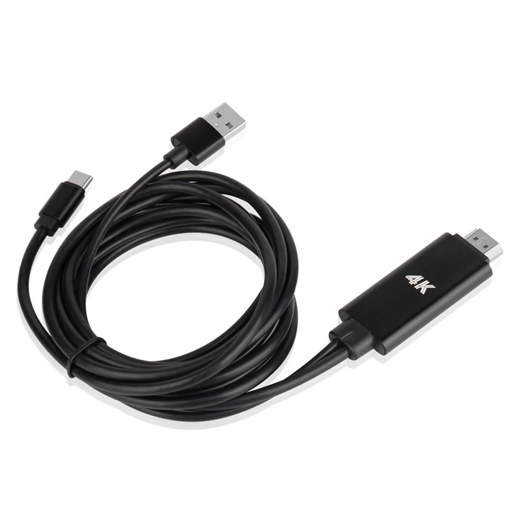 USB Type-C to HDMI 4K HD TV Video Converter Cable Adapter for MacBook Samsung Galaxy S8 HSJ-19 |