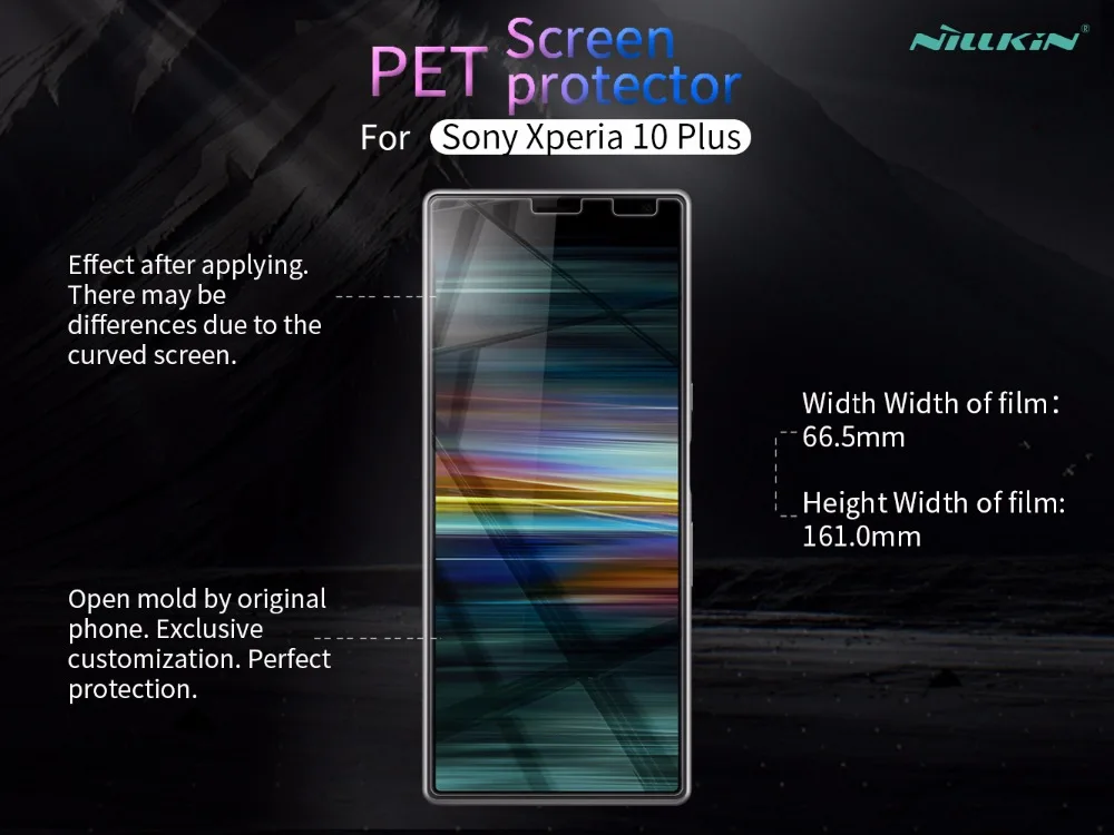 2 шт./партия Защитная пленка для экрана sony Xperia 10 Plus NILLKIN прозрачная глянцевая