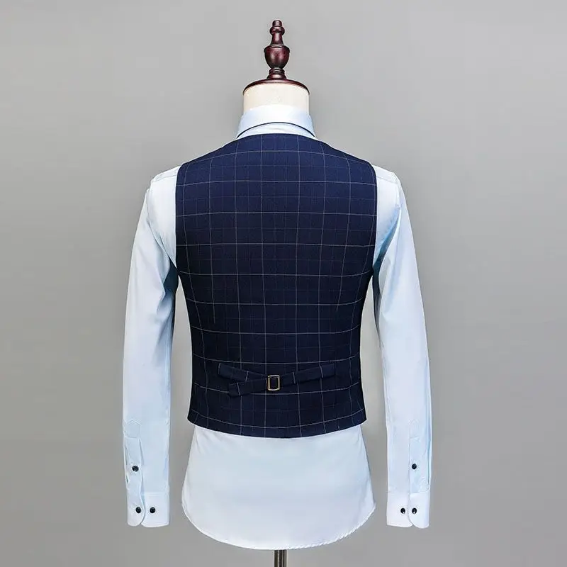 3 шт. мужские костюмы в клетку под заказ|brand tuxedo|fashion tuxedotuxedo brands |