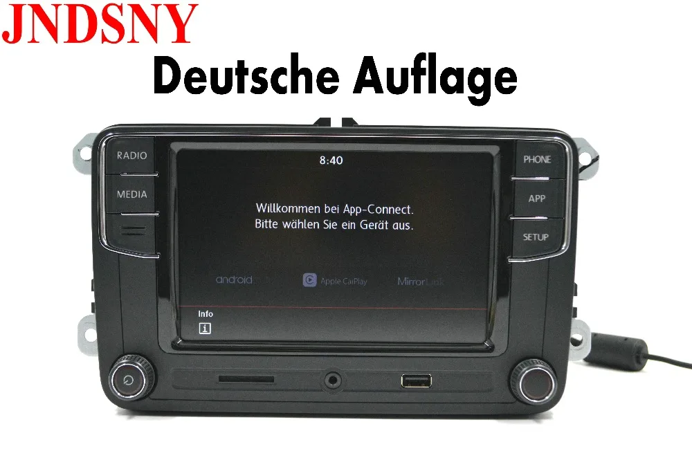 JNDSNY Android Авто CarPlay R340G RCD330 Noname RCD330G Plus Автомагнитола для VW Golf 5 6 Jetta CC Tiguan Passat Polo 6RD 035 187B