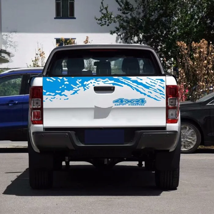 Blue Наклейки на задний багажник автомобиля, автомобильные аксессуары, Автомобильные украшения, автомобильные товары для Ford Ranger, внедорожный Универсальный пикап - Название цвета: Blue
