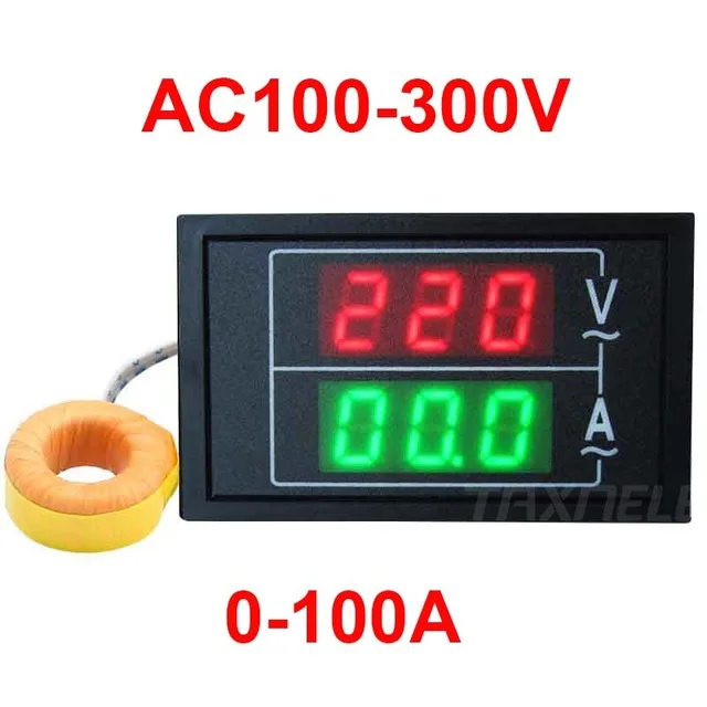 Voltage ammeter DL85 AC80-500V 100A 60A двойной дисплей Напряжение измеритель тока детектор частотомер Amperimetro светодиодный Вольтметр Амперметр измеритель переменного тока - Цвет: Voltage ammeter