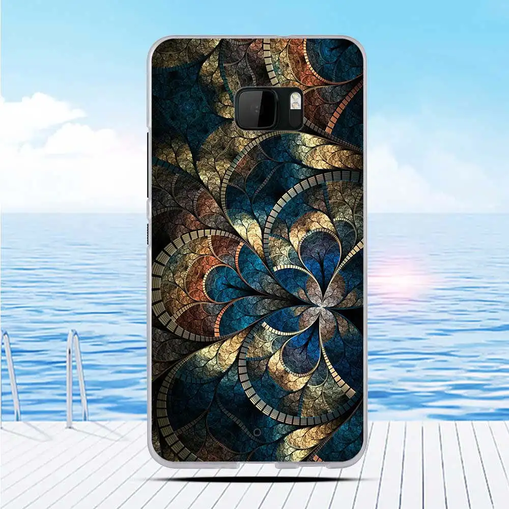 Чехол-накладка из мягкого ТПУ с 3d-рельефным рисунком для HTC U Ultra | Мобильные