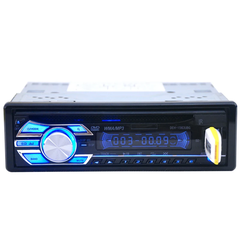 Автомагнитола Авто аудио стерео Поддержка FM радио MP3 аудио плеер SD MP3 AUX USB DVD VCD CD In-Dash для автомобиля аудио радио