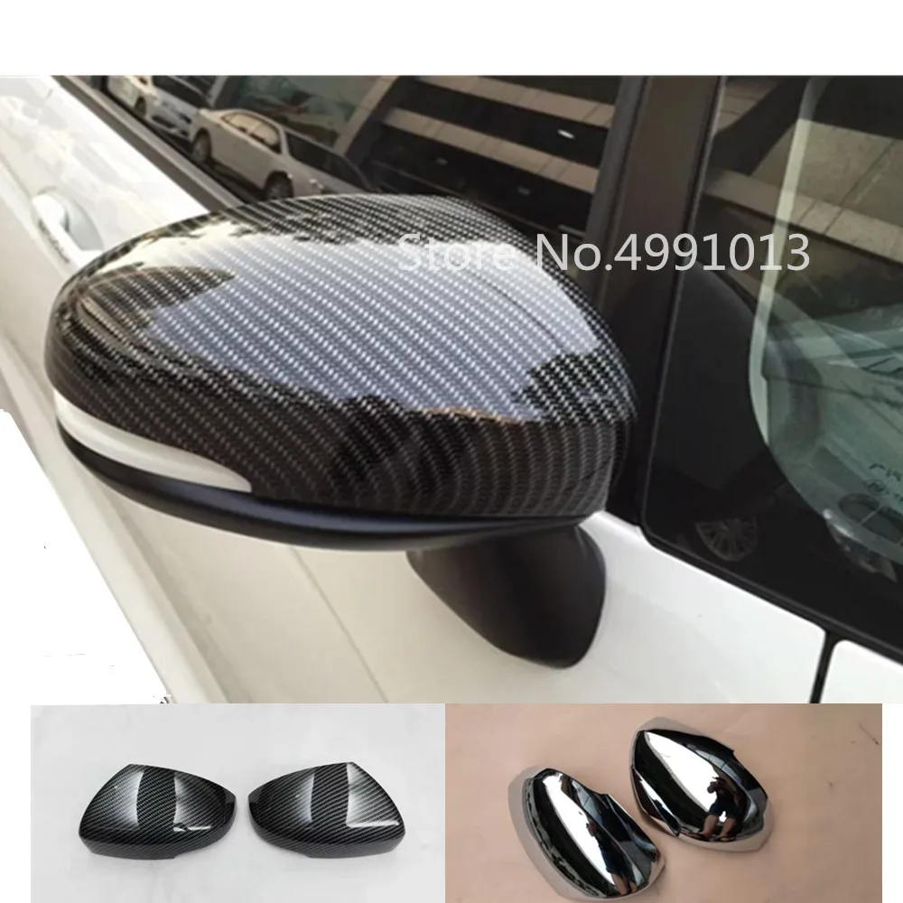 

For Honda Fit Jazz 2017 2018 2019 Car Styling Garnish Back Rear View Rearview Side Door Mirror Cover Sticker Trim Frame 2pcs