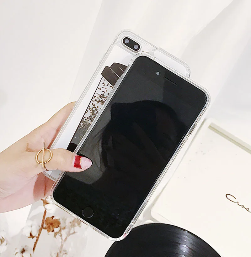 Крышка для Vivo V9 Y81 Y81i V7 плюс Y85 Y67 Y66 Y65 V5 Lite V5S задняя крышка жидкость зыбучие пески