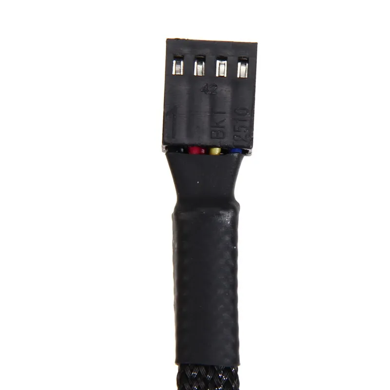 4 шт. 4Pin PWM на 3/4 двойной компьютер чехол с вентилятором Кабель-адаптер рукавами |