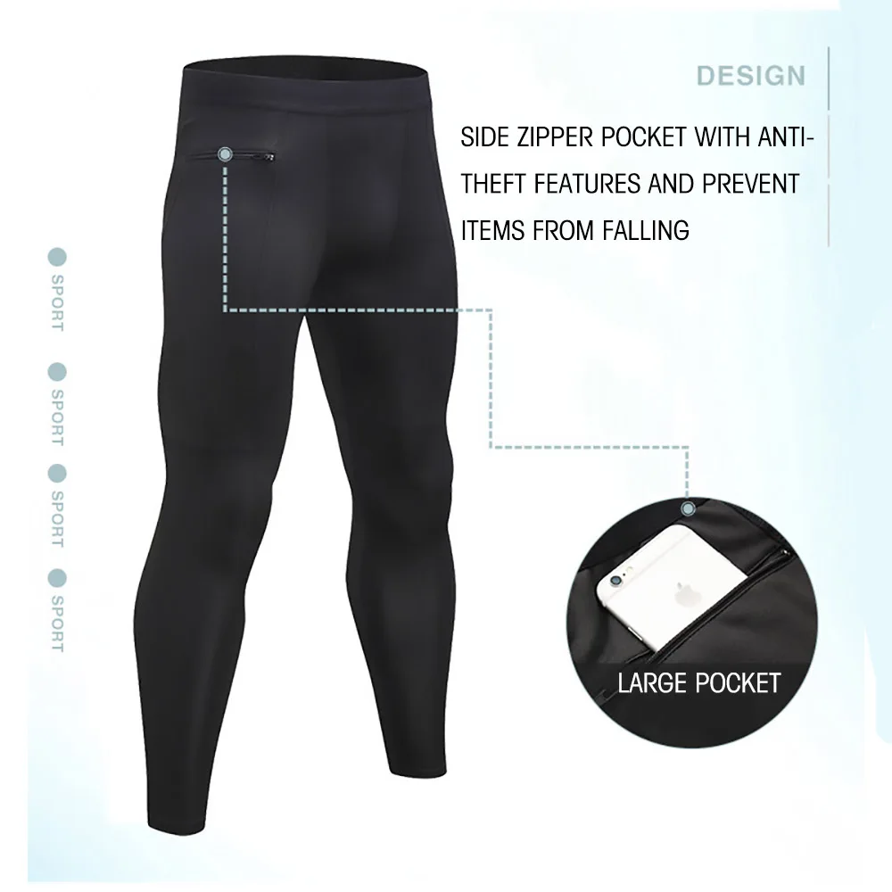 Новые спортивные штаны FDBRO на молнии с карманами для быстрой сушки Мужские бега