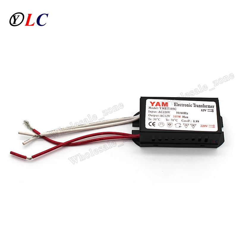 105W AC 220V постоянного тока до 12-тивольтная галогенная лампа для задних фар G4