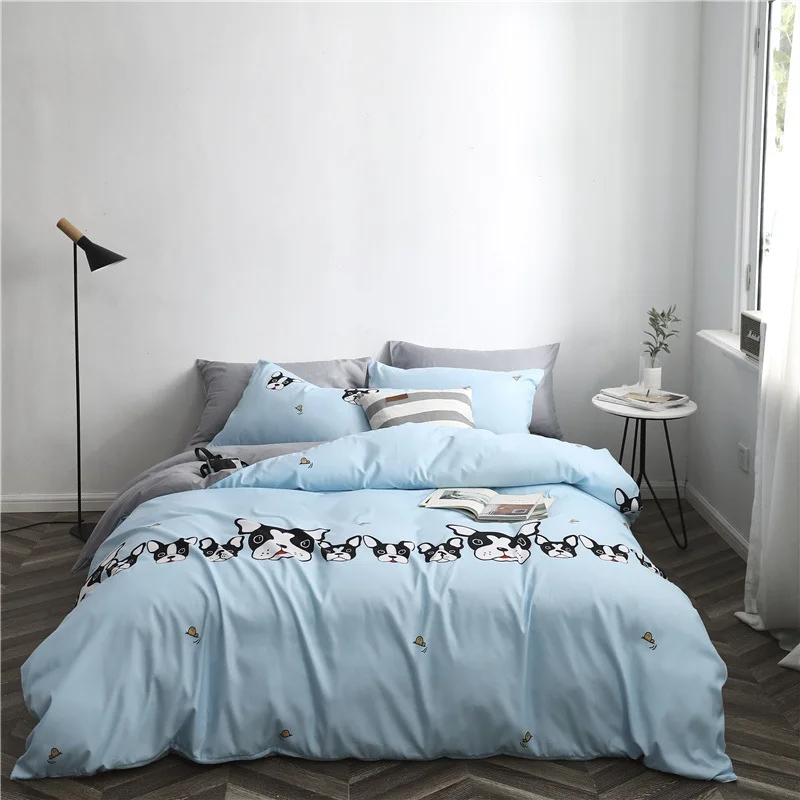 Роскошный чехол с рисунками животных из мультфильмов набор постельного белья