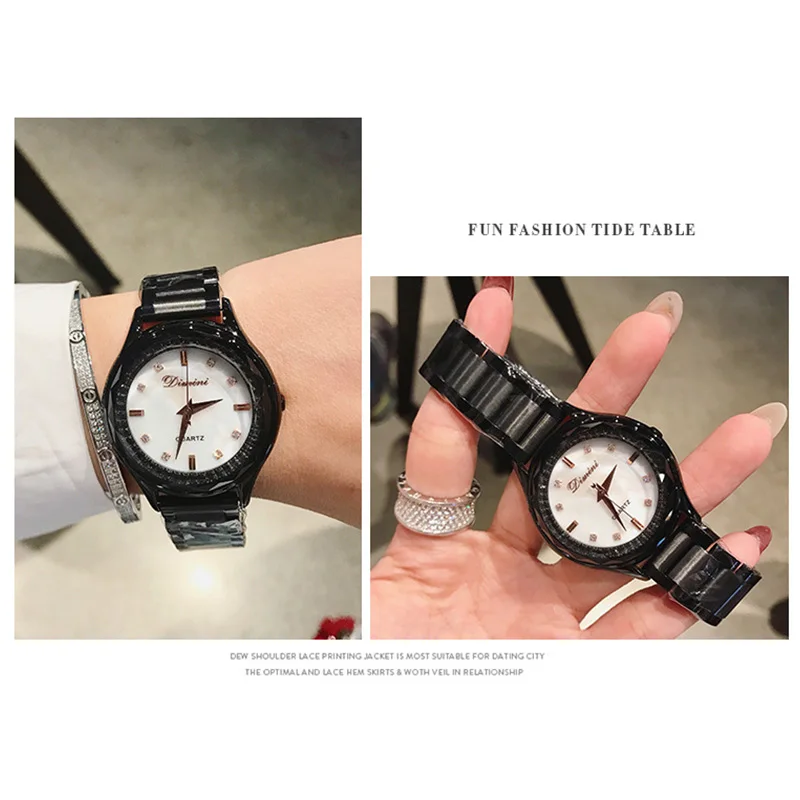 

Watches Women Luxury Brand Lady Crystal Wrist Watches Fashion Woman Quartz Stainless Steel Ladies Watches Women Montre Femme New