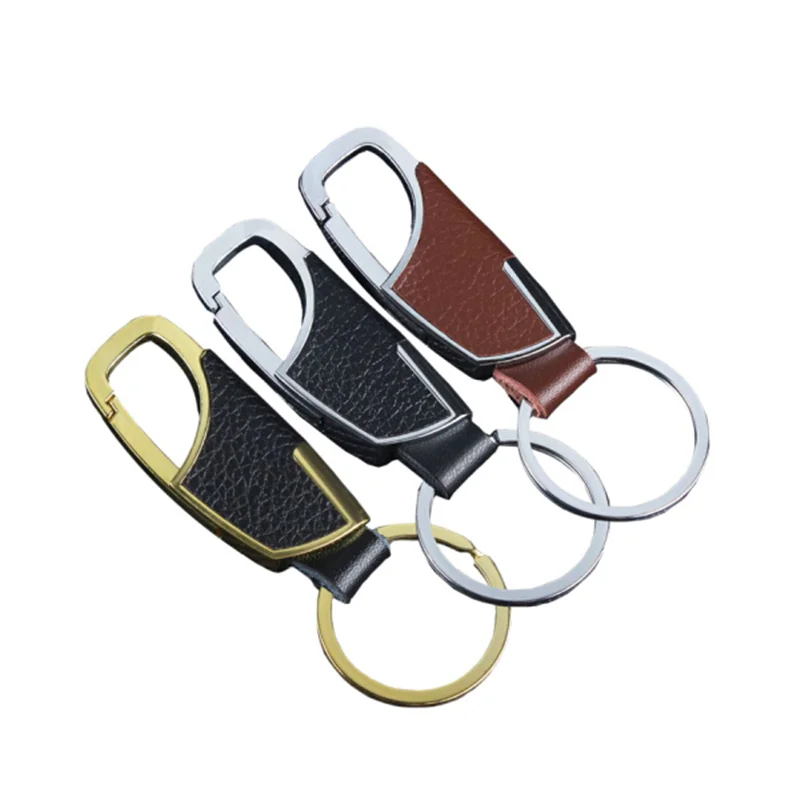 

Exquisite Metal Leather Keychain Keyring Key Chain Car Key Ring For Jeep Renegade Wrangler JK Grand Cherokee Compass Patriot