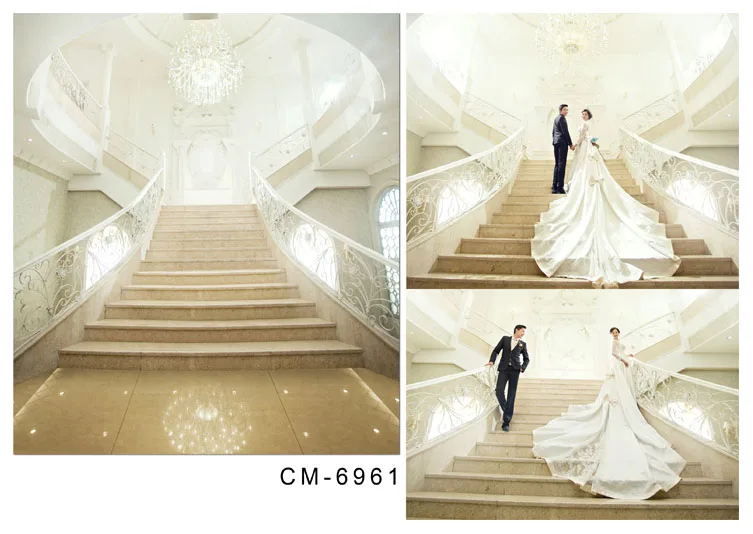 10x10 футов Белый Люкс светлый цвет грандиозные ступени люстра зал на заказ