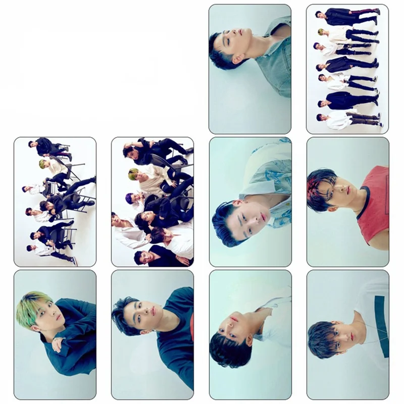 10 шт./партия K-POP IKON альбом концертный возврат фото версия для студенческой карты ПВХ автобус хрустальные наклейки