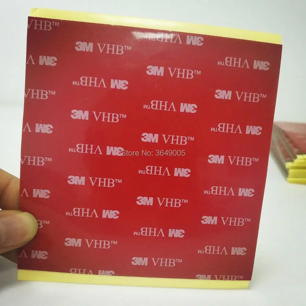 100 мм x 100 мм черный 3 М VHB 5952 сверхпрочный двухсторонний клейкий акриловый Поролоновый скотч