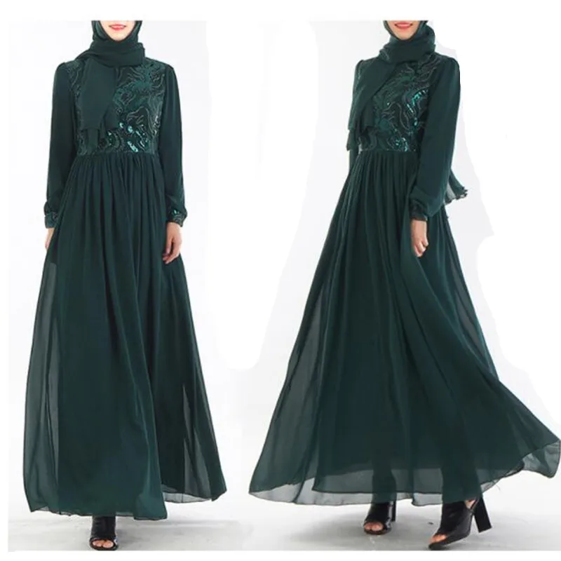 Длинное платье с кружевной вышивкой абайя длинное кардиган пайетками кимоно