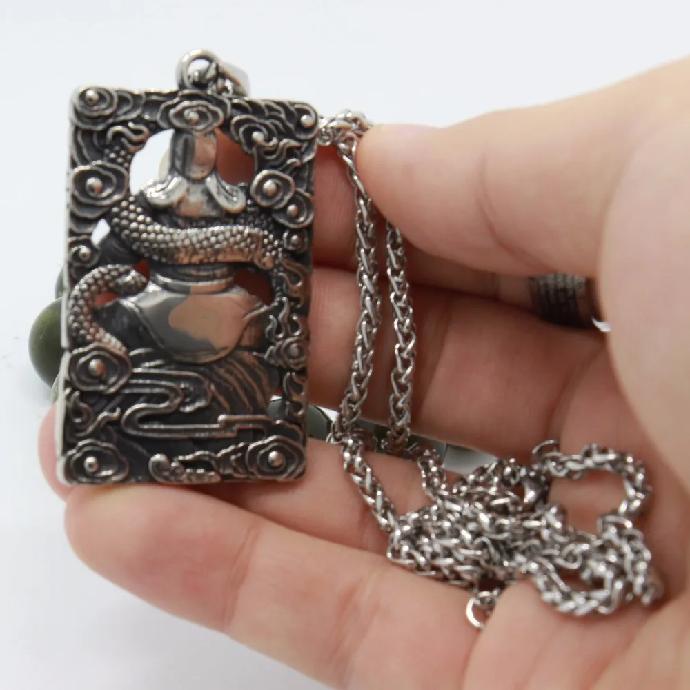 Мужская мода ювелирные изделия Guan Yu 316L кулон из нержавеющей стали Мужчины
