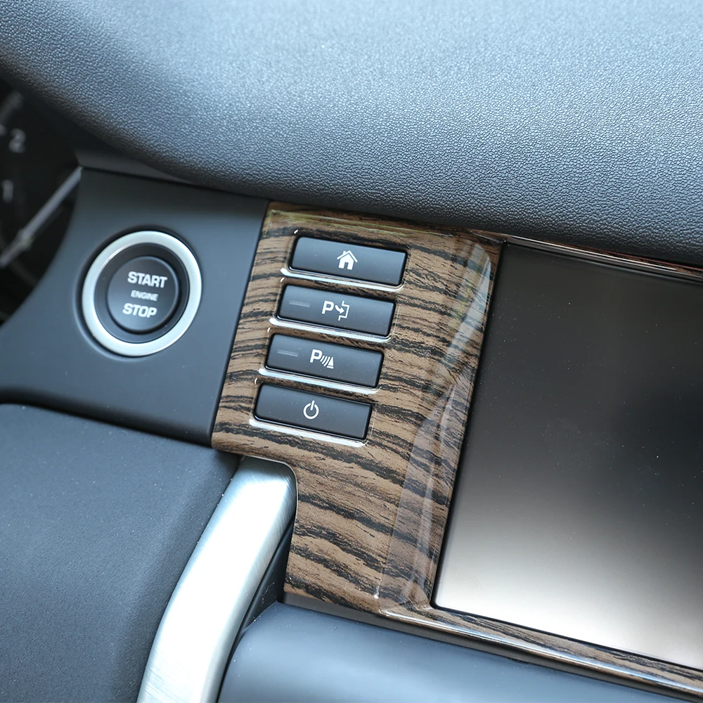 1 Pcs Sands Wood Grain Navigation Box Frame Cover Trim For Land Rover Discovery Sport 2015-2017 Car Accessories ABS | Автомобили и