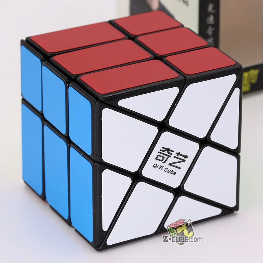 Головоломка, магический куб QiYi 3x3x3, кубик, ветряная мельница, фенгулун, странная логическая игра, скоростной кубик, развивающие игрушки, подарок Z - Цвет: Windmill Black