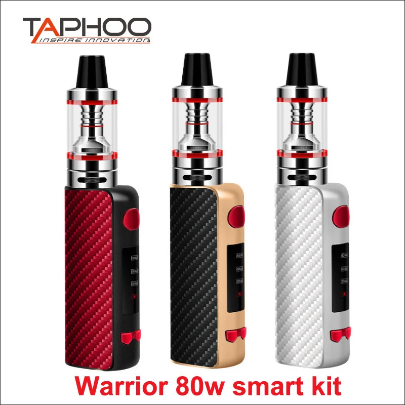 Taphoo электронная сигарета стартовый набор мини 80 Вт Vape Mech Box Mod Kit испаритель кальян