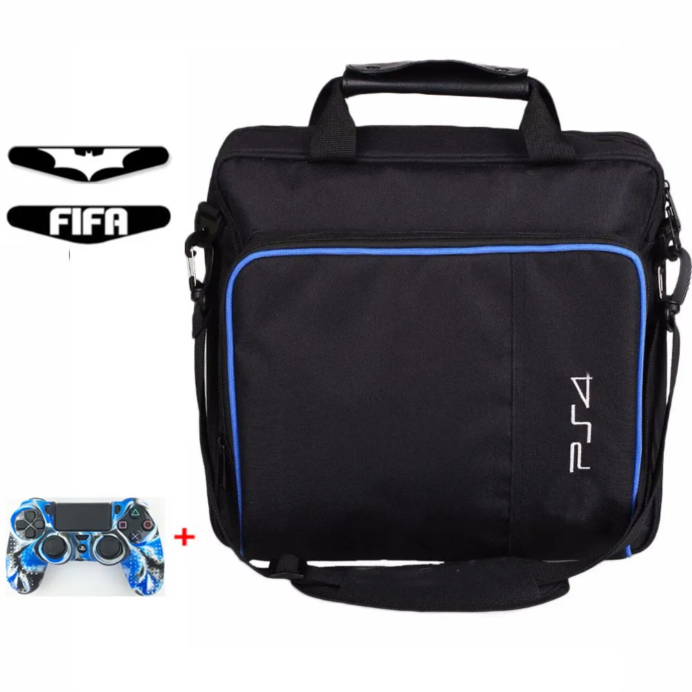 Для PS4/PS4 Pro Slim Game Sytem сумка оригинального размера для консоли playstation 4 защитная сумка через плечо Сумка холщовый чехол - Цвет: ps4 and slim D