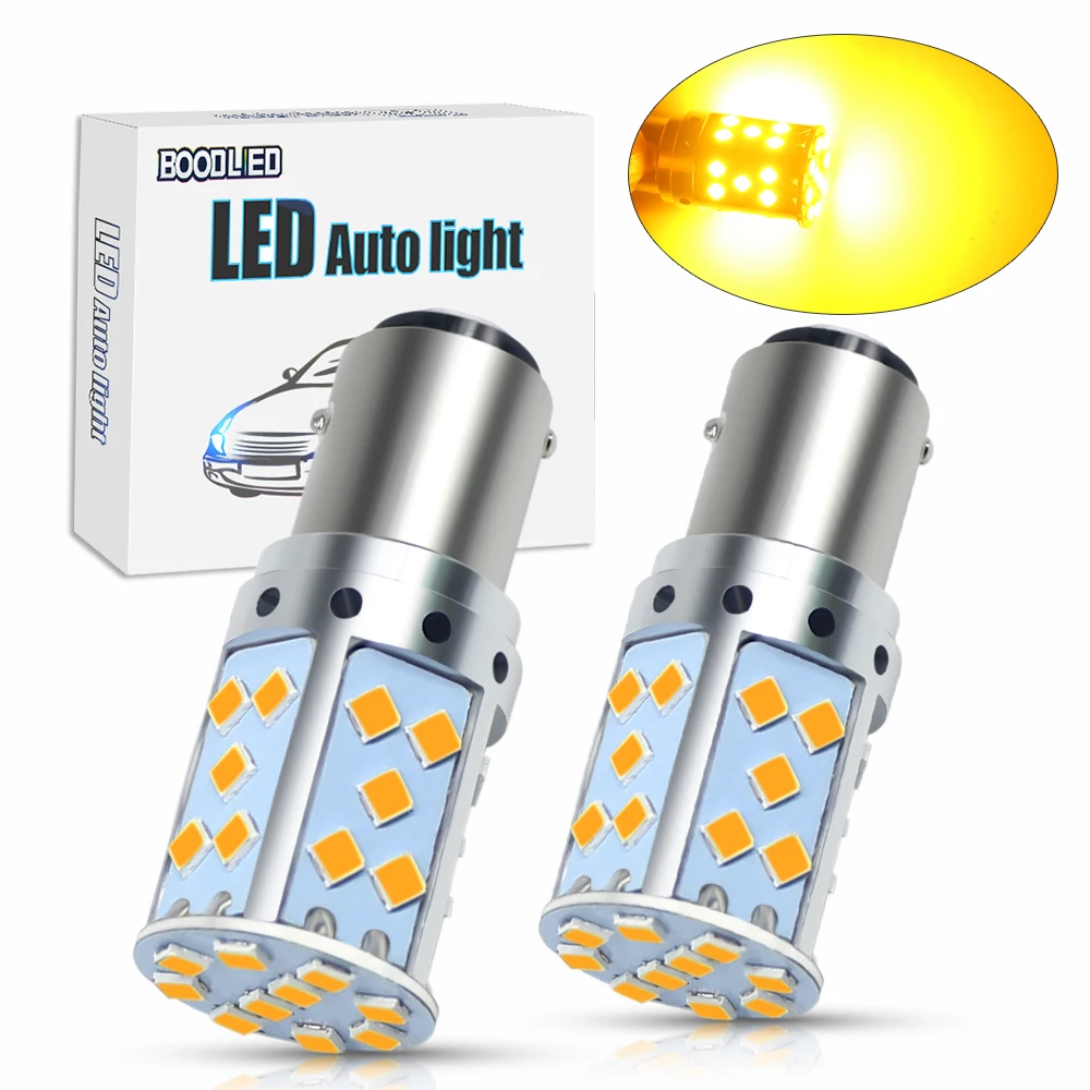 BAY15D светодиодный 1157 светильник 3030 чипов 35 SMD желтый лампы для авто автомобильные
