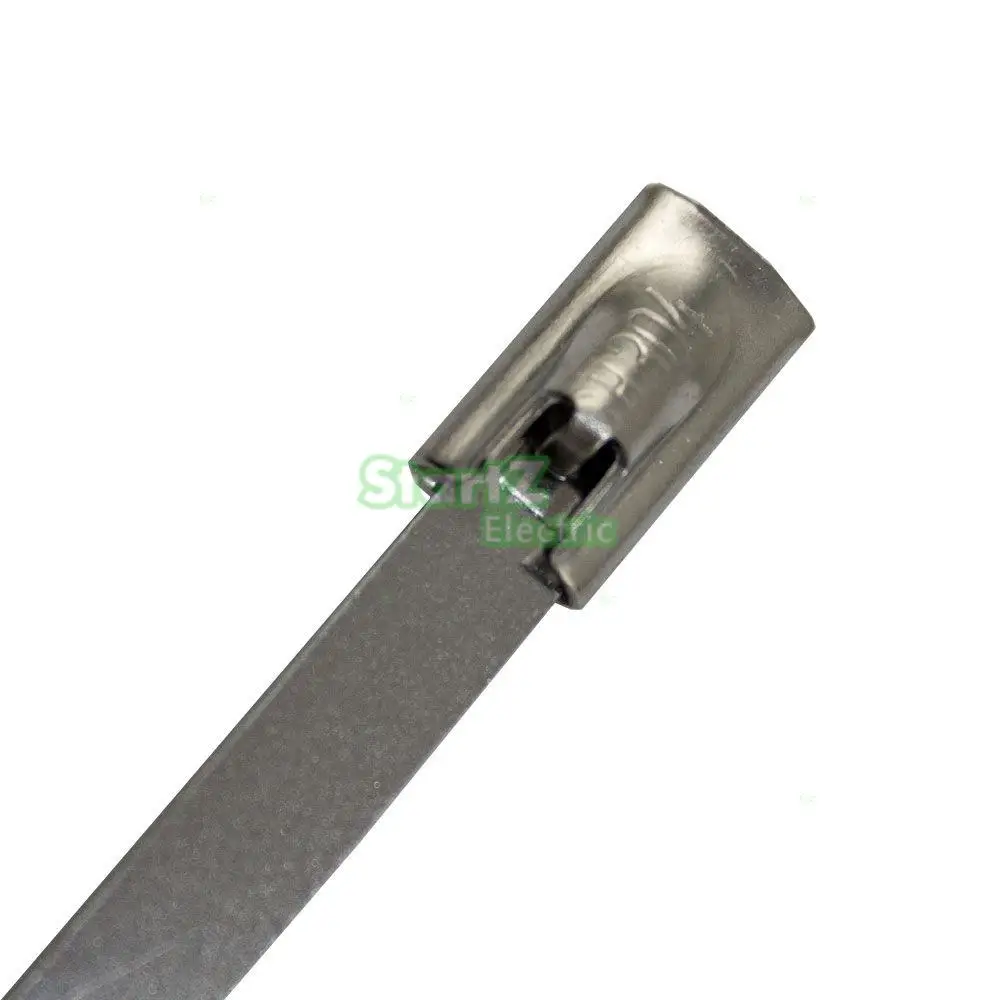 Металлический зажим для кабеля из нержавеющей стали 100 шт. 4 6 мм x стяжка выхлопной