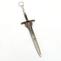 hot game souls dark 3 iii keychain large sword metal key ring holder chaveiro men jewelry car keychains