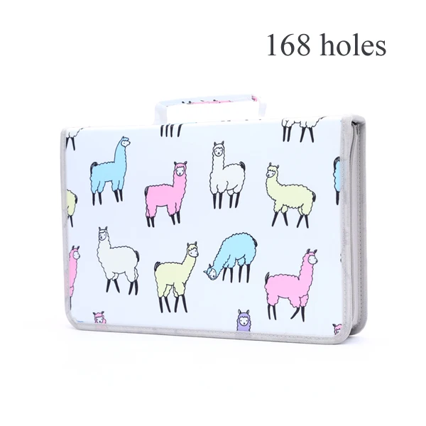 168 alpaca 120/168/216 отверстия Карандаш Чехол Единорог Estojo Escolar коробка для карандашей Estuche Para Lapices школьные принадлежности Etui Papelaria милый - Цвет: 168 alpaca