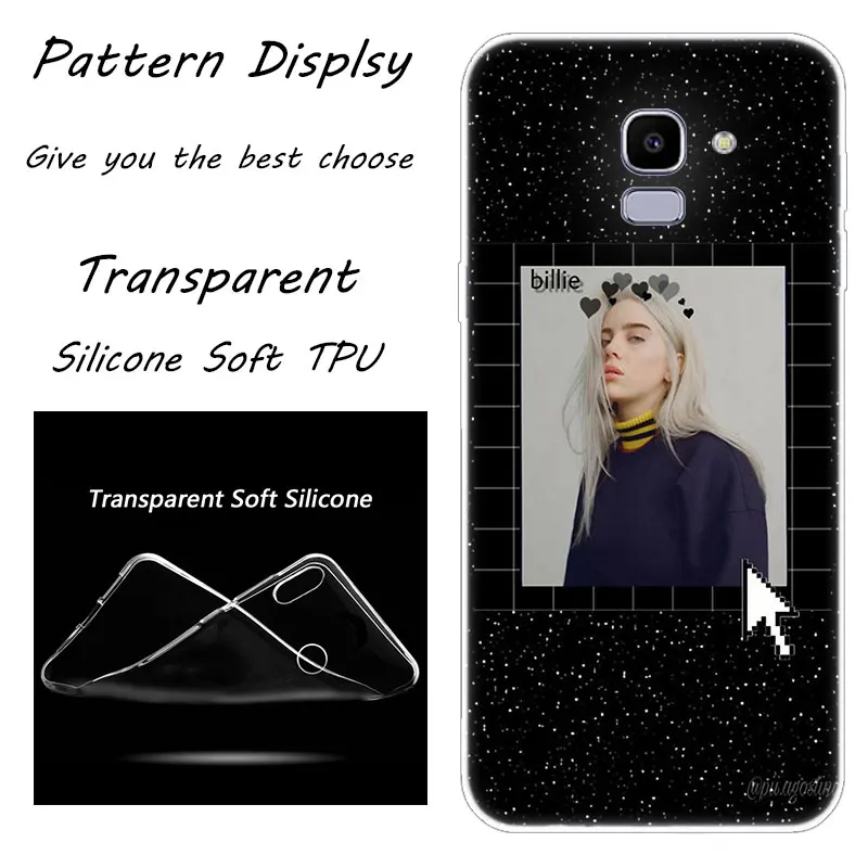 Горячая Billie Eilish Мягкий силиконовый чехол для телефона для samsung Galaxy J8 J6 J4 J2 Core J5 J6 J7 Prime J3 ЕС J4 Plus чехол - Цвет: 006