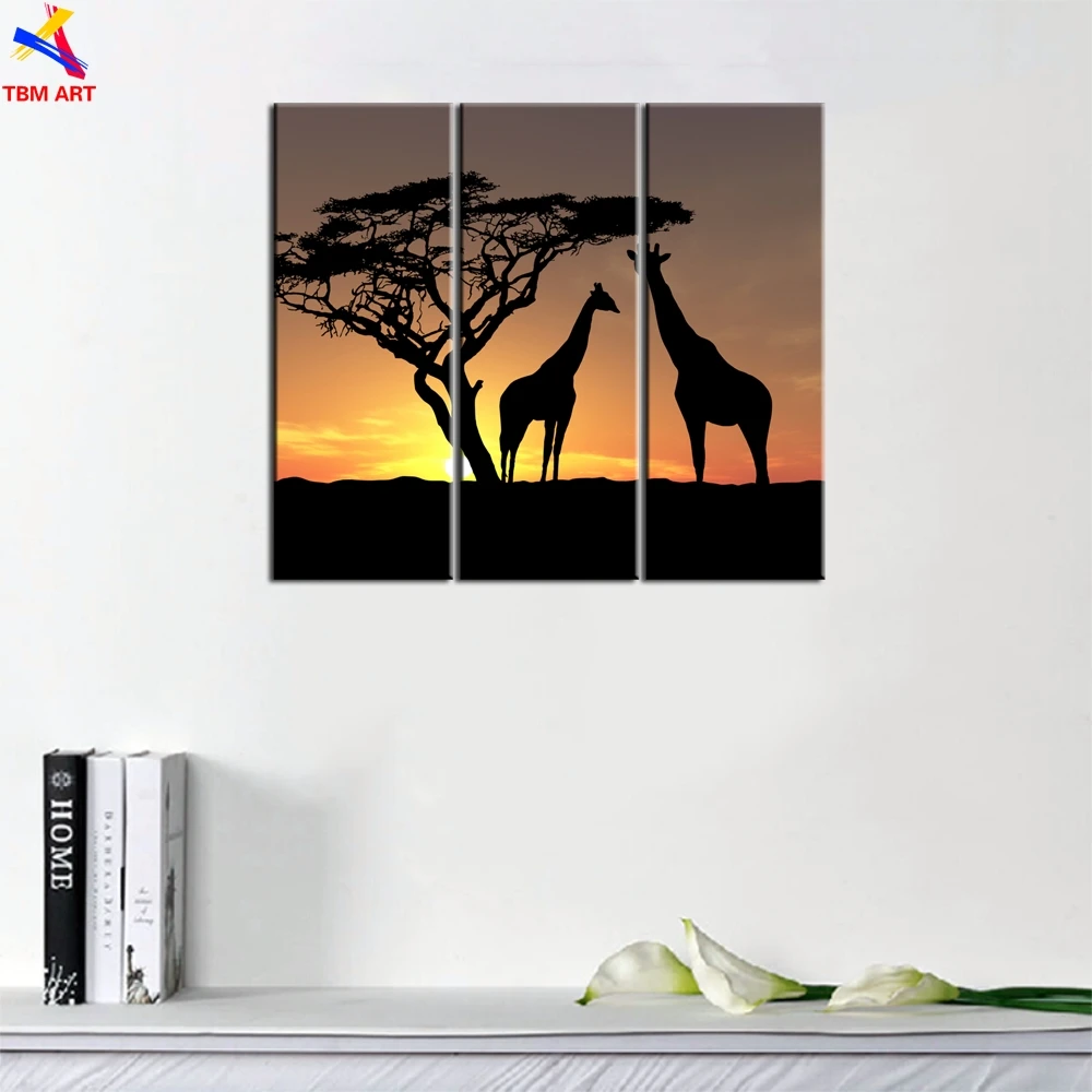 Картина с Африканским пейзажем без рамы настенное художественное HD-изображение