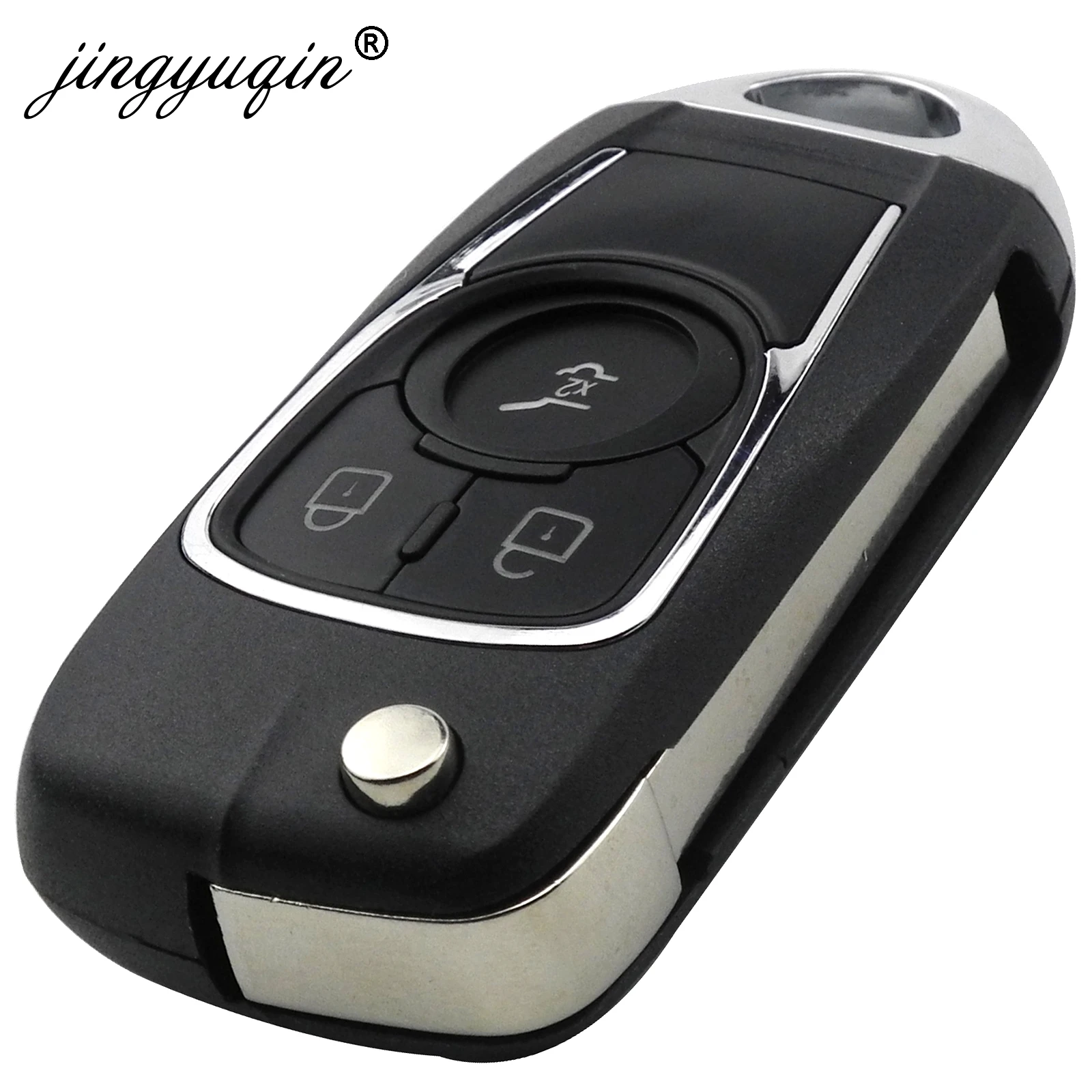 Jingyuqin корпус автомобильного ключа дистанционного управления для Opel Vauxhall Astra J Corsa E Insignia Zafira C для Chevrolet Aveo Cruze Buick HU100 чехол для ключей