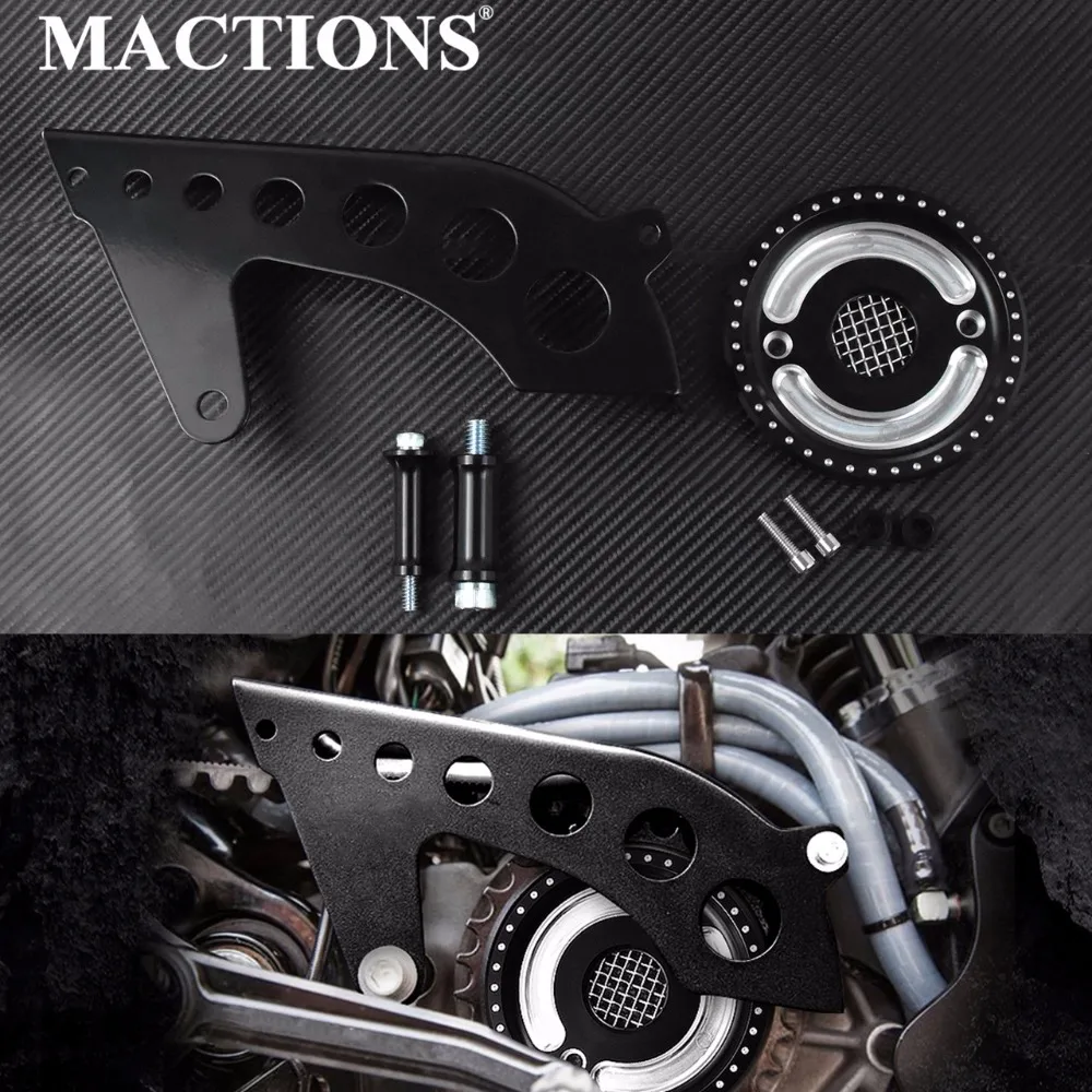 MACTIONS передняя крышка для крышки шкива с сетчатым потайным валом Harley Sportster 883 1200 XL 48